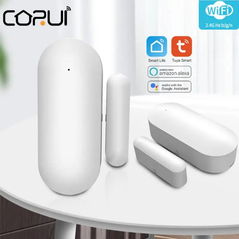 

Tuya Smart WiFi Door Sensor Door Open / Closed Detectors Compatible Rempte Control With Alexa Google Home Smart Life APP