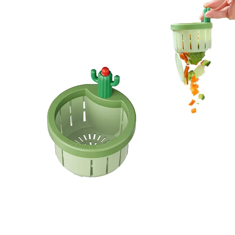 Kawaii Cactus Сито Для Кухонной Мойки Автоматический Фильтр Мусора Сливной С Ситом