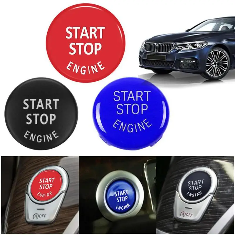 

Кнопка запуска двигателя автомобиля, сменная крышка, переключатель остановки, аксессуары, Декор ключей для BMW X1 X5 E70 X6 E71 Z4 E89 3 5 Series E90 E91 E60