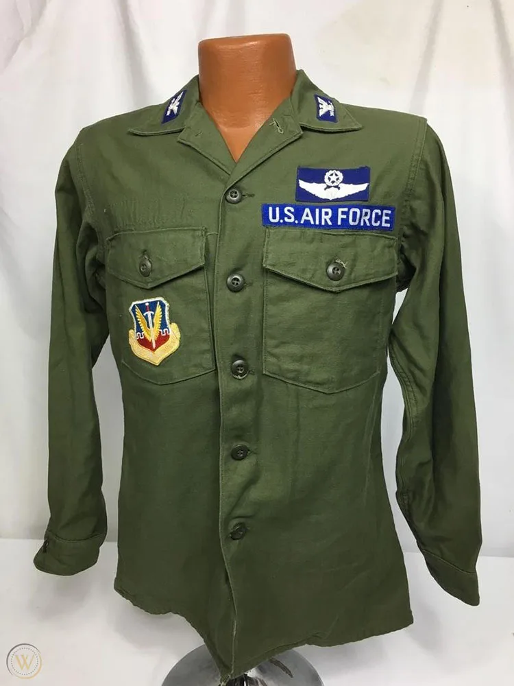 Armyshop2008 Вьетнамская война США ВВС M65 куртка рубашка с вышивкой Обложка CDR LT - купить