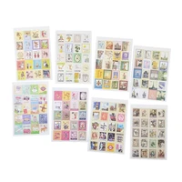 4sheetslot cartoon stamp scrapbooking stickers alice british memory paris little prince decoration diary sticker