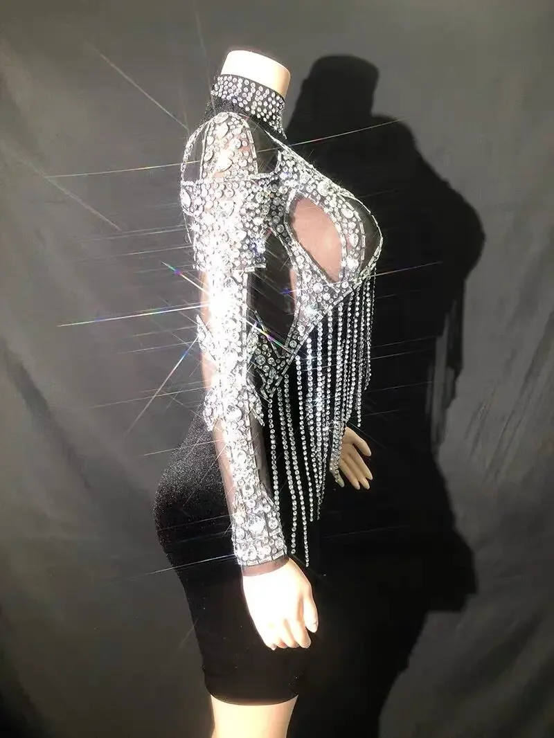 Черная бархатная цепочка с блестящими бриллиантами сексуальное прозрачное