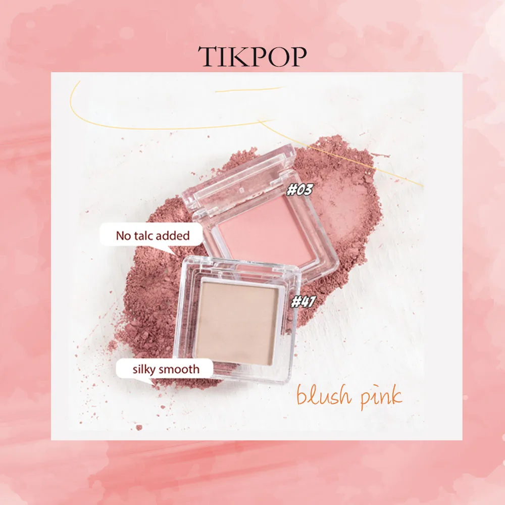 

Makeup Matte Blush Palette Nude Pink with Fine Flashes Lasting Brighten Skin Colour Heart-shaped Blush Eyeshadow Cosmetics