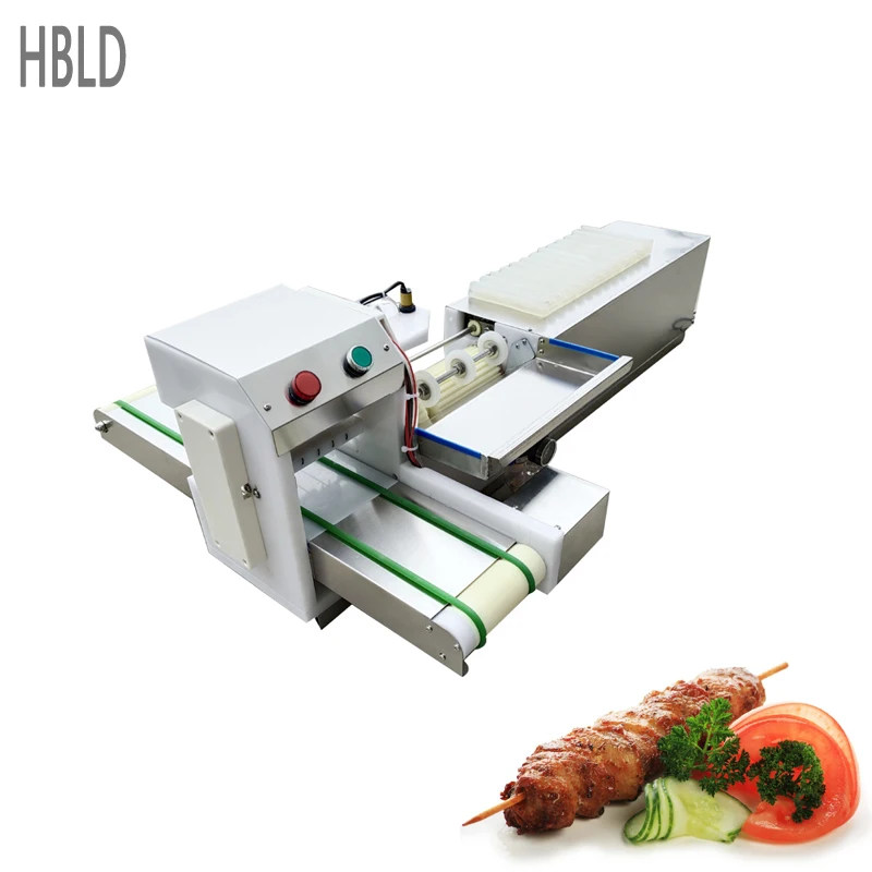 

Commercial Electric Fully Automatic Steel Barbecue Food Fried Chicken Skewers And Lamb Skewers Making Machine