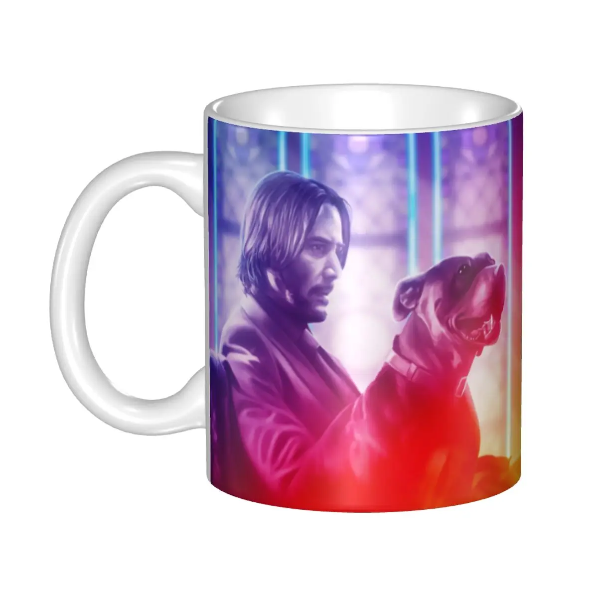 

Custom Keanu Reeves Coffee Mugs DIY Famous Actor John Wick Ceramic Milk Tea Cup Outdoor Work Camping Tea Mug