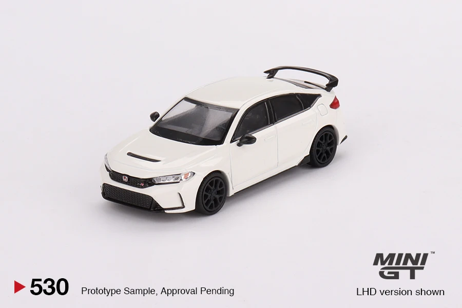 

MINIGT 1:64 Honda Civic Тип R Чемпионат белый 2023 MGT00530-CH LHD сплав модель автомобиля Моделирование игрушка мальчик серии игрушек
