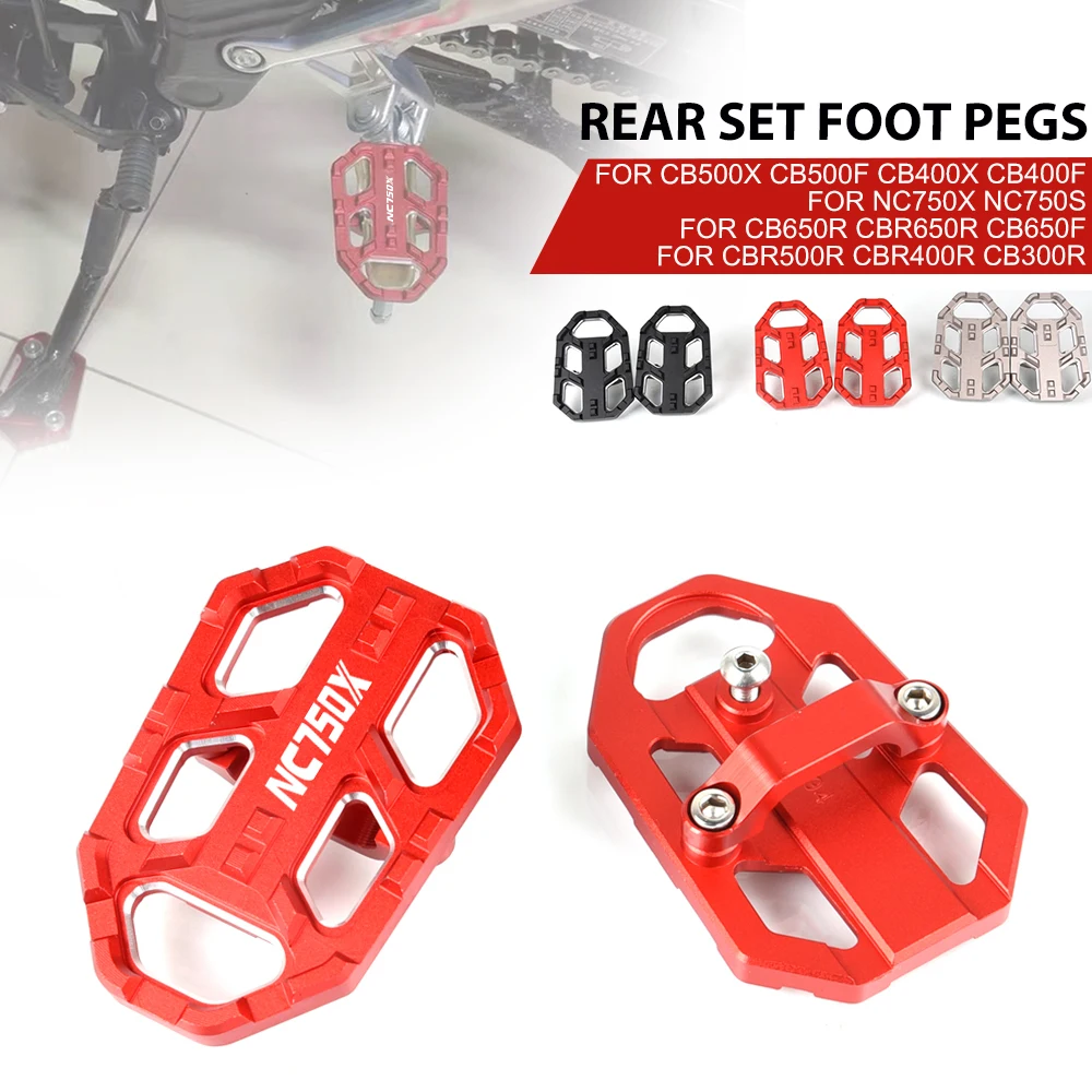

NEW FOR HONDA NC700 NC700X NC700S NC750 NC750S NC750X Motorcycle Foot Pegs Pedals Rear FootRest Footpegs Set NC 700 S X NC 750X
