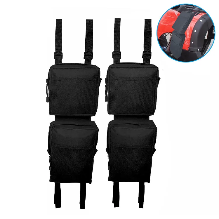 2PCS Motorcycles Saddlebags Oxford ATV Fender BagsTank Saddle Bags 600D Cargo Storage Hunting Bag Equipments Parts