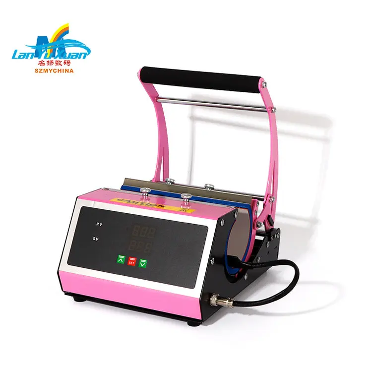

20oz Skinny Tumbler Cups Heat Press Machine Cheap Pink 20 Oz Tumbler Heat Transfer Machines for Coffee Mugs and Aluminum Bottles