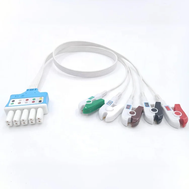 Совместимый одноразовый 5-проводной кабель для электрокардиограф Draeger
