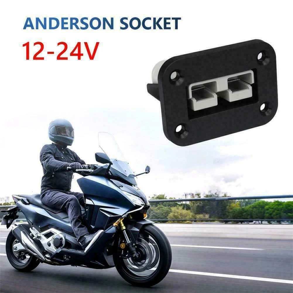 

1x Automobile Electric Vehicle Socket Panel Charging Battery Connector Combination (for Anderson Hole Combination) 600W 50A IP65