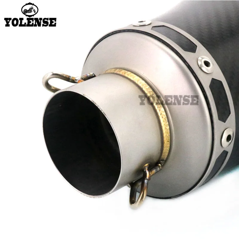 Выхлопной глушитель из углеродного волокна для YAMAHA YZF R1 R3 R6 R25 R125 XJ6 XJR1300 T-MAX 530 500 на
