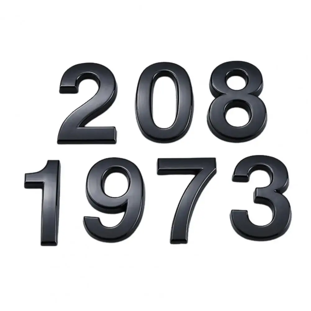 

House Door Number Modern 3d Self-adhesive House Number Sign for Simple Installation on Street Doors Mailboxes Home Addresses No