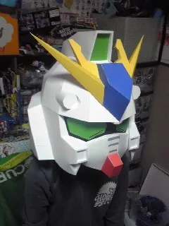 SD RX-93 V Up To Helmet (on Top) Paper Model