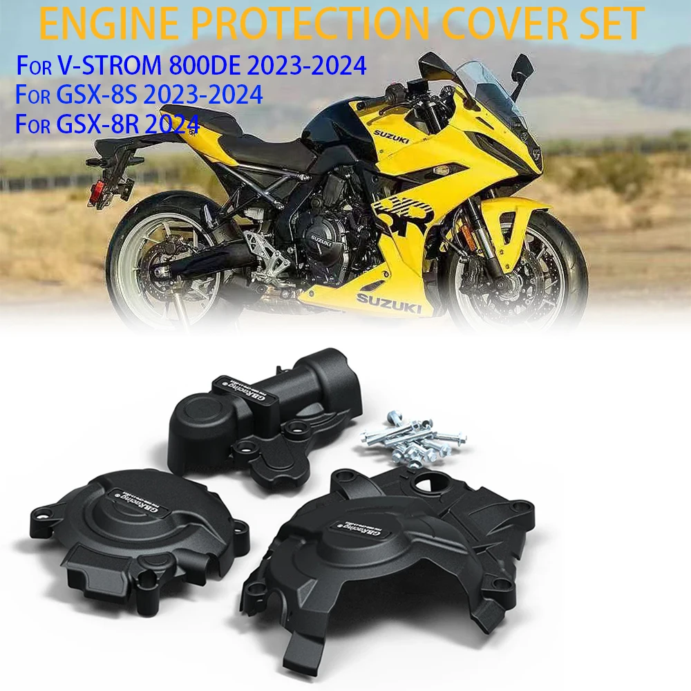Новые аксессуары для мотоциклов крышка двигателя защитная 2023 2024 SUZUKI GSX8S GSX-8R GSX8R GSX
