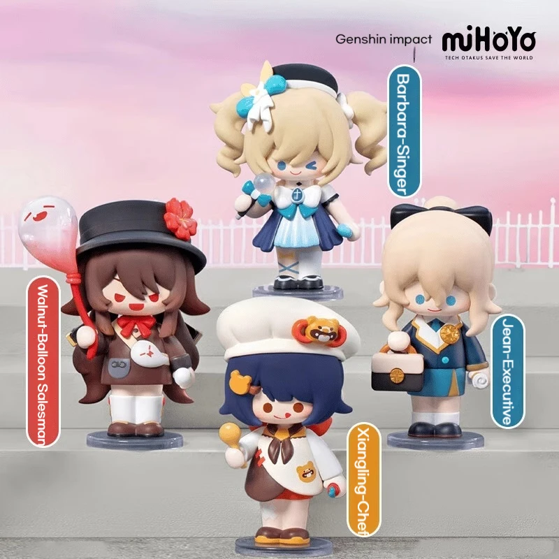 Фото Pop Mart Genshin Impact слепая коробка Cross Dressing Fantasy Theme Q Version Series Mystery Box Подарочная коллекция Гаражный комплект Орнамент №3