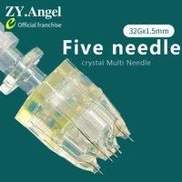 five needle head 32g 1 5mm disposable hand beating crystal ultra fine multi needles painless beauty injection water light needle