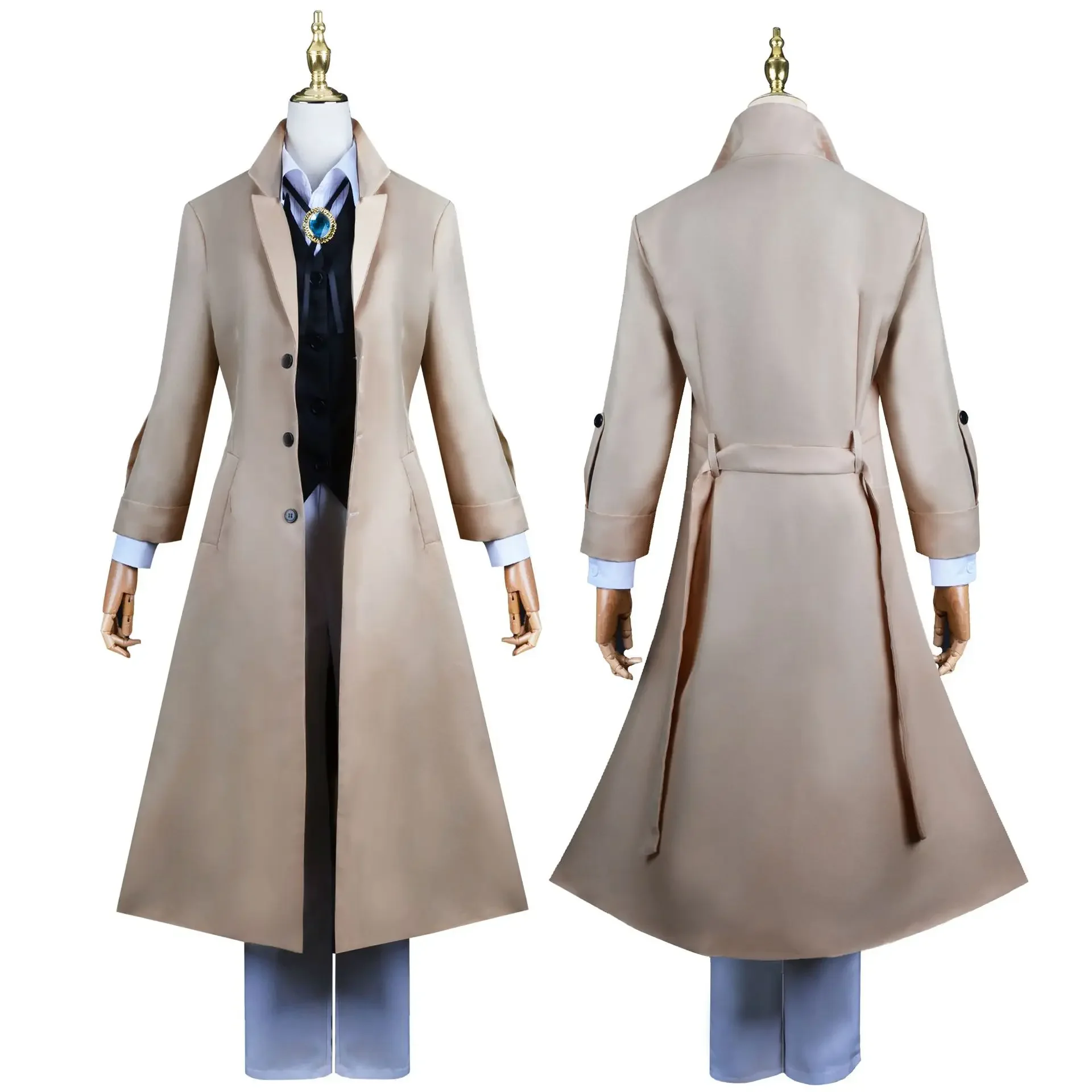 Anime Bungou Stray Dogs Nakahara Chuuya Cosplay Man Costume Wig Hat Glove Jacket Pants Female Dazai Suit