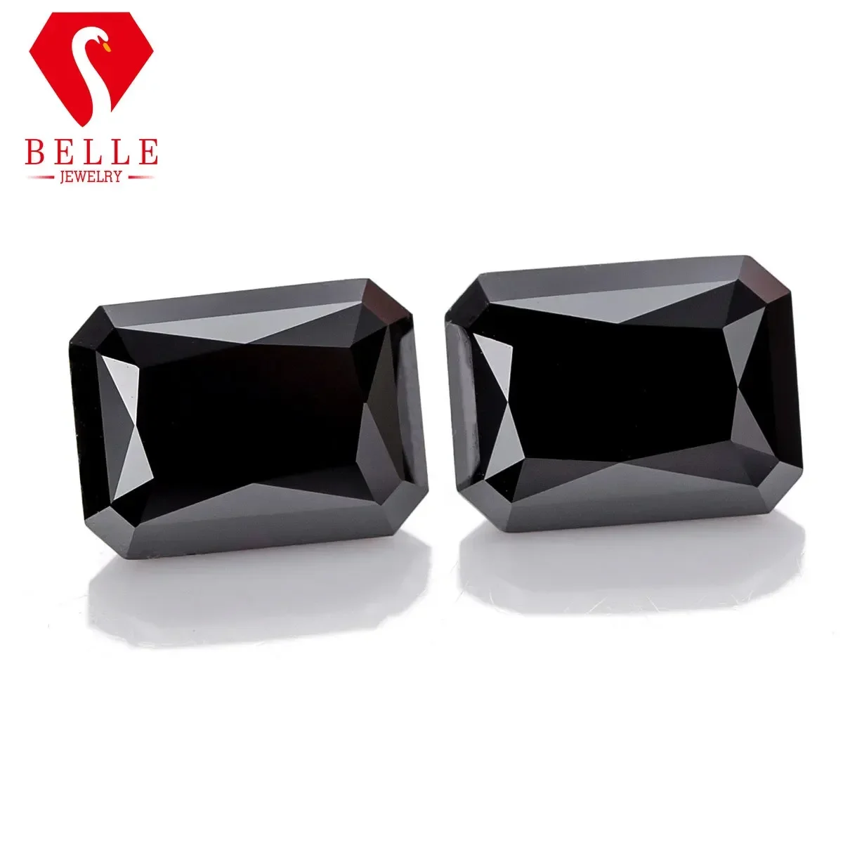 Черный муассанит BELLE 4x6-9x11 мм VVS1