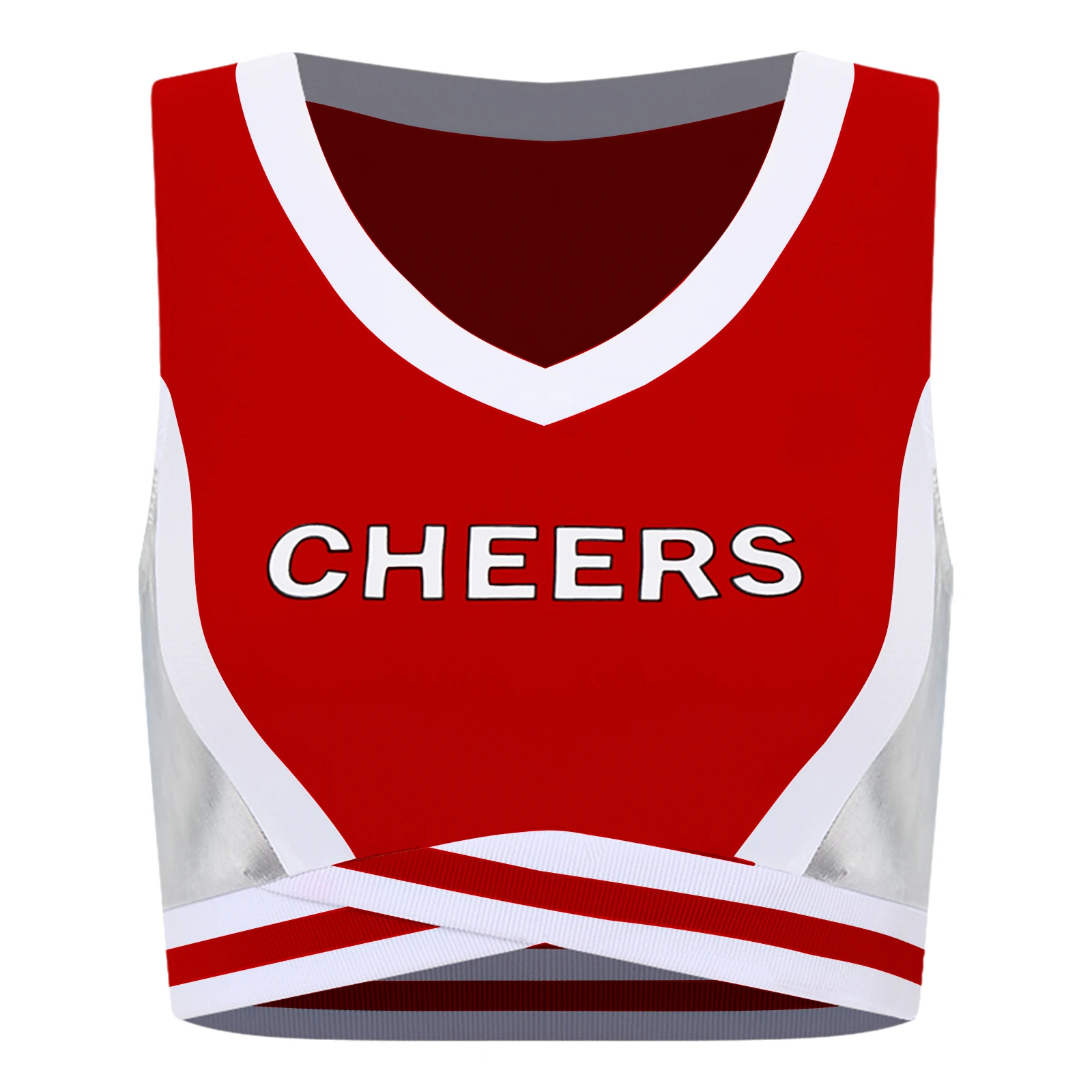 Женский сексуальный летний топ с V-образным вырезом без рукавов буквенным