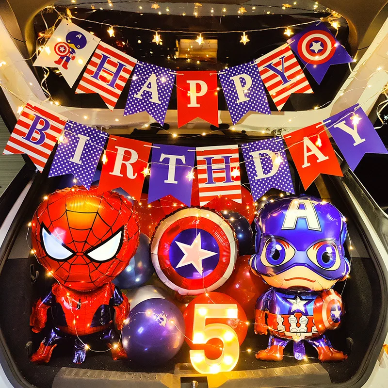 

Car trunk surprise car trunk layout creative romantic birthday boy childrens scene balloon decoration car decoration accessories