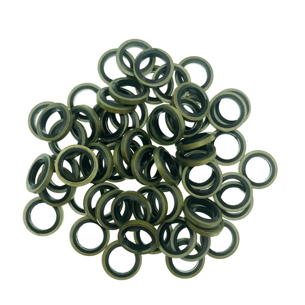 

M10 Banjo Bolt Oil Drain Screw Seal Washer Rubber Metal Gaskets For Motorcycle Hydraulic Clutch Brake Pump Brake Hose Caliper