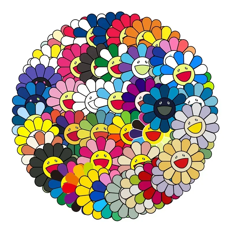 Водонепроницаемые автомобильные наклейки в виде подсолнухов 50 шт