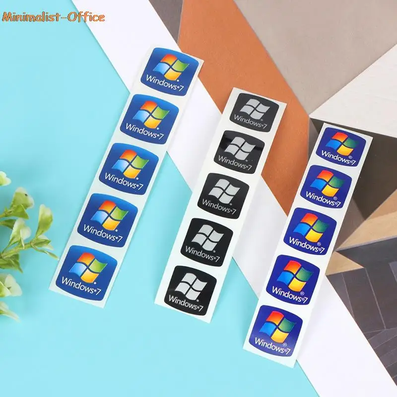 5Pcs Notebook Desktop Computer for Intel Windows7 Sticker Laptop Logo Label |