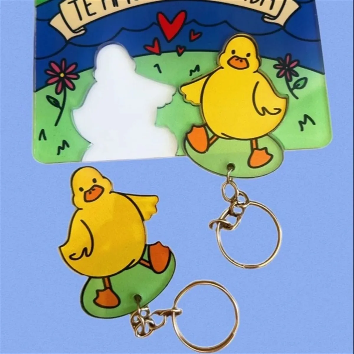 Мини-брелок с уткой новые креативные украшения брелок для ключей милый ПВХ +