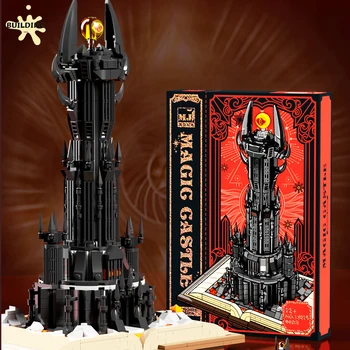새로운 크리에이티브 영화 시리즈 링 다크 타워 MOC 빌딩 블록, Orthanc 모델 브릭 조립 세트, 컬렉션 어린이 장난감, 소년