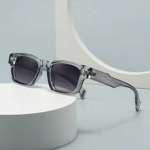YOOSKE винтажные Квадратные Солнцезащитные очки женские модные брендовые дизайнерские градиентные очки UV400 мужские трендовые солнцезащитные очки с заклепками в стиле панк