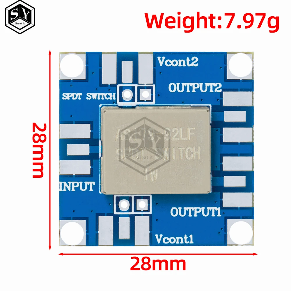 Фото AS179-92LF RF SPDT переключатель 1 Вт частота (300 кГц-3 ГГц) для усилителя любительского радио AS179 RF переключатель №2