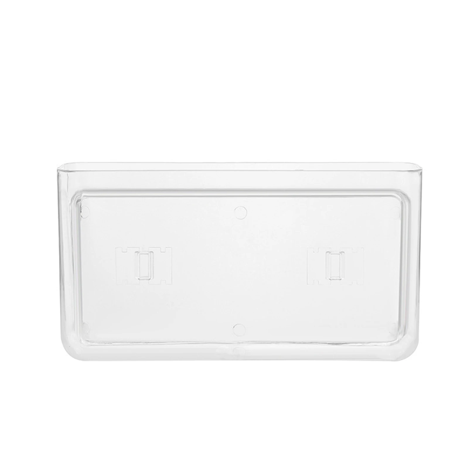 

Transparent Paste Wall-Mounted Plastic Storage Organizer Bin Basket Large Capacity For Bathroom Bedroom Organizer