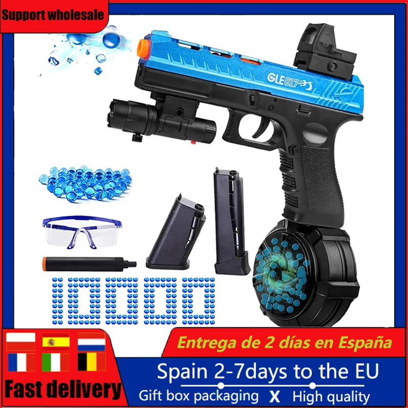 

Electric Splash Ball Gel Toy Gun Outdoor Activities Game Airsoft Pistol with 10000 Beads Boys Girls Gifts Fast Shipping