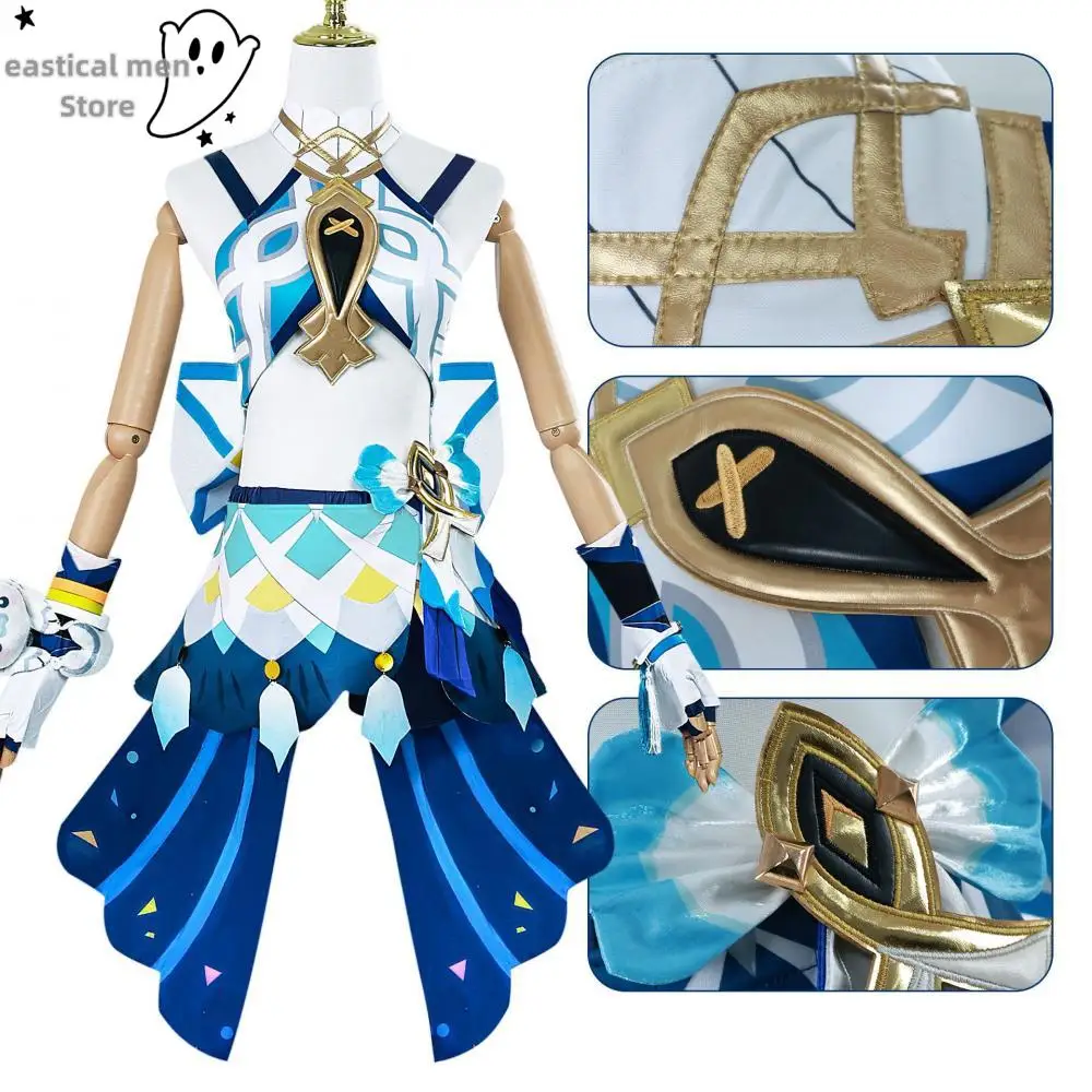 Genshin Impact Muinaa Косплей Платье Костюм Женский Natlan Экипировка Униформа Парик Полные