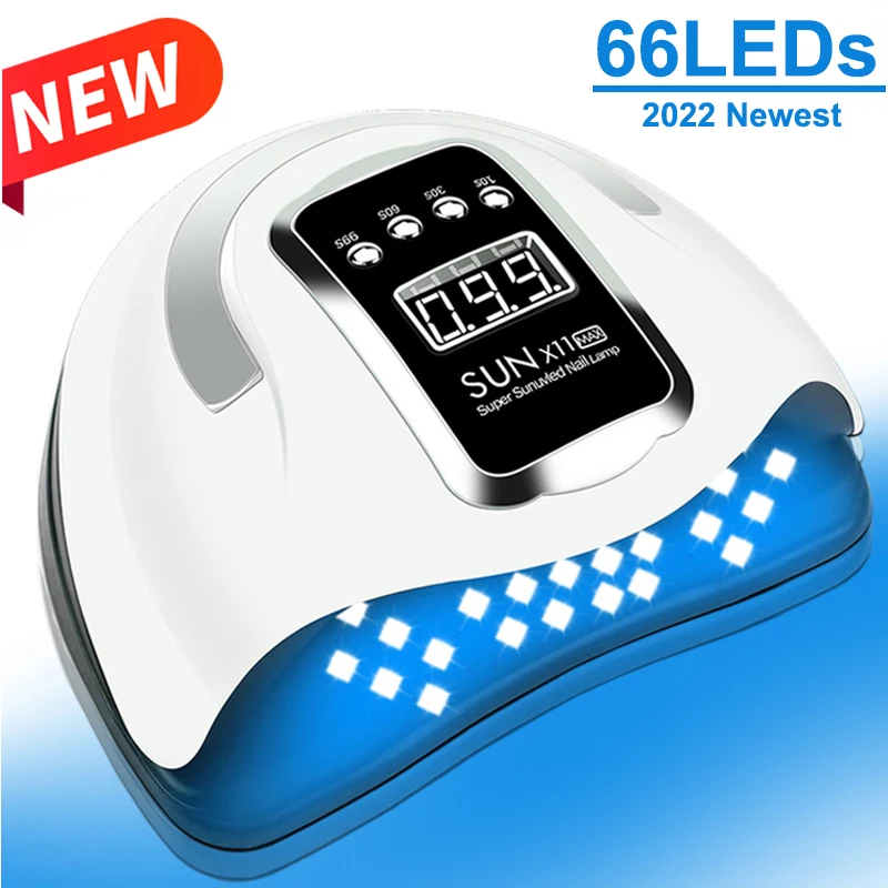 NEW 66LEDs Nail Dryer UV LED Nail Lamp for Curing All Gel Nail Polish With Motion Sensor Manicure Salon Tool Equitment Machine