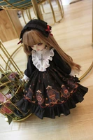 bjd doll clothes fashion black princes dress 14 16 bjd msd mdd yosd dress for girls toy doll accessories