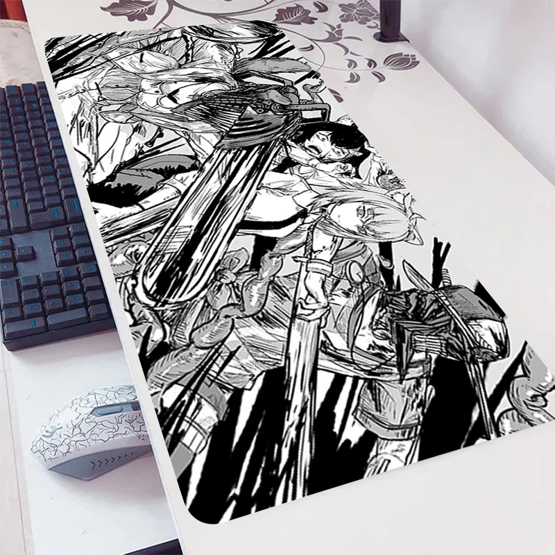 

Alfombrilla Raton Chainsaw Man Tapis De Souris Mausepad Gaming Accessories XXL Mouse Pad Rubber Mousepad Deskmat Keyboard Pad