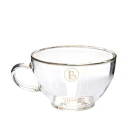 brewista heat resistant drawing gold cup glass simple coffee latte cup concentrated cup single product coffee tcup latte