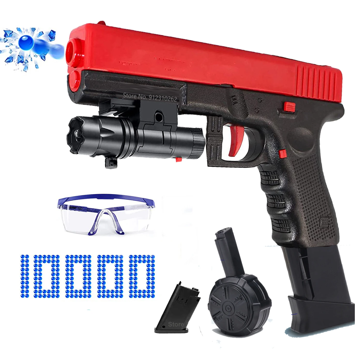 

2022 Electric & Manual Water Splatter Ball Toy Gun Paintball Pistol Outdoor Games CS Gel Blaster Airsoft Handgun For Boys Gift