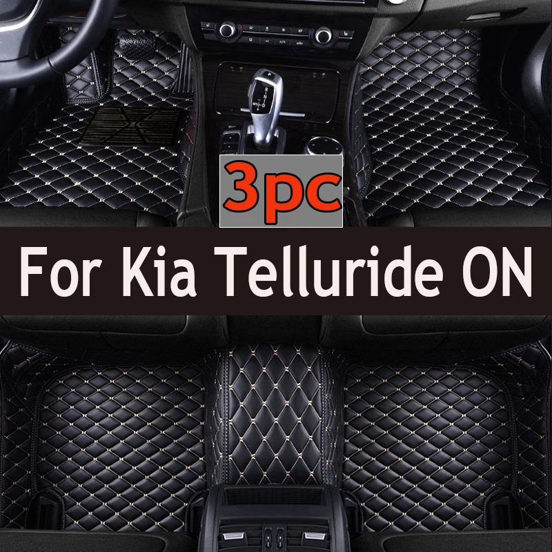 

Автомобильные коврики для Kia Telluride на 2020 ~ 2023, 7 сидений, водонепроницаемые защитные коврики, автомобильные коврики, напольные автомобильные аксессуары