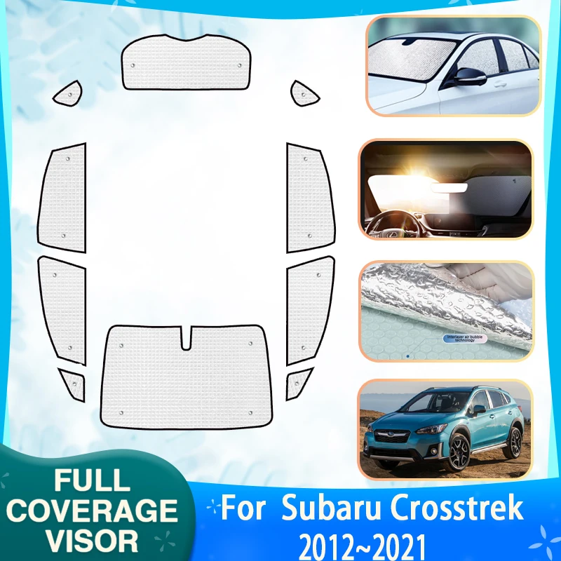 

Car Full Coverage Sunshades For Subaru Crosstrek XV GP GT 2012~2021 Car Sun Visor Sunscreen Window Sunshade Covers Accessories