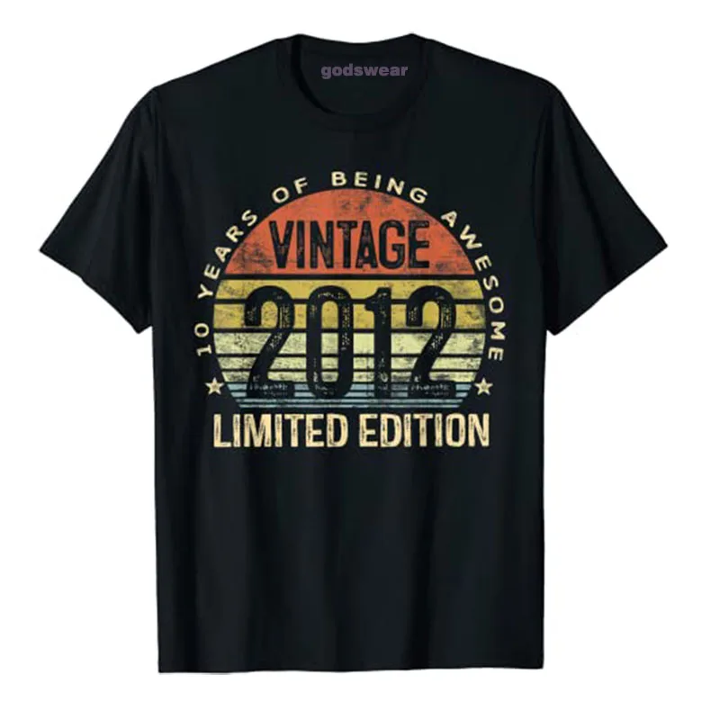 

10 Year Old Gifts Vintage 2012 Limited Edition 10th Birthday T-Shirt Best Seller
