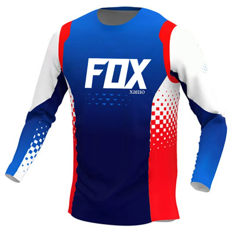

2023 Men's Downhill Jerseys Foxxamo Mountain Bike MTB Shirts Offroad DH Motorcycle Jersey Motocross Sportwear Clothing Bike