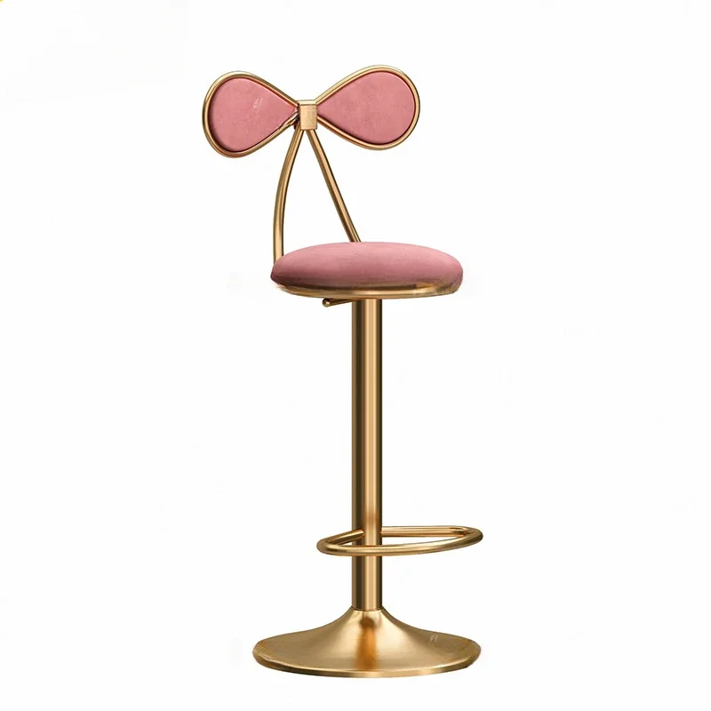 Барный стул с подголовником салонный в скандинавском стиле современные табуреты