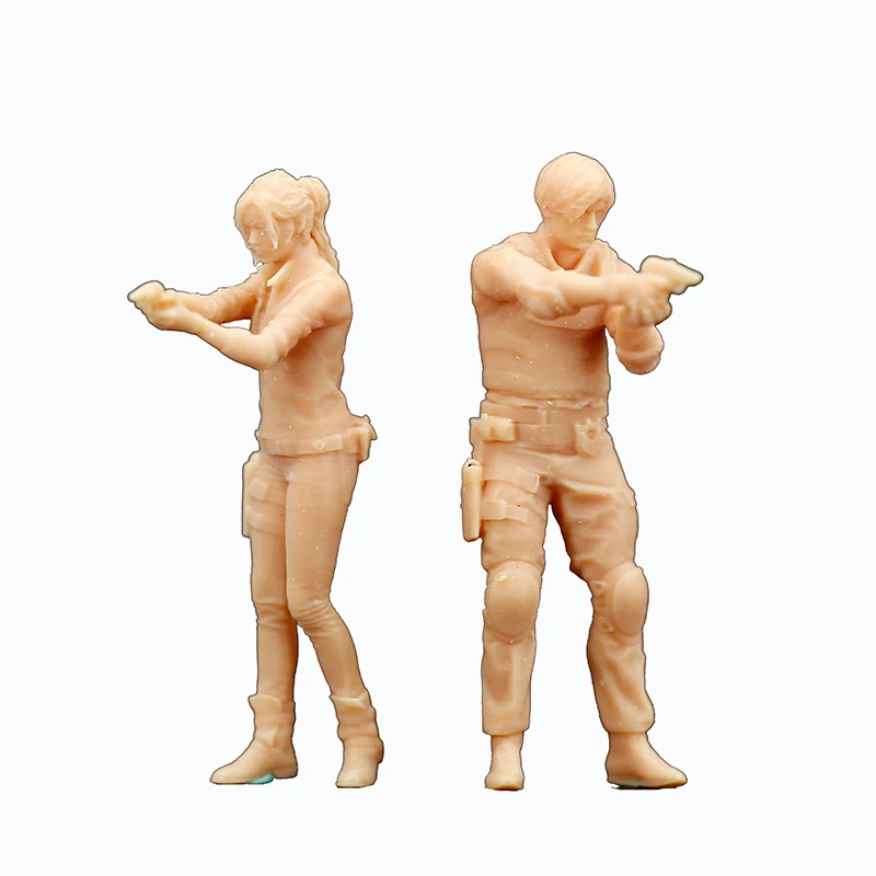 1/87 1:64 мужчины женщины ручного оружия Обычная полицейская миниатюрная фигурка