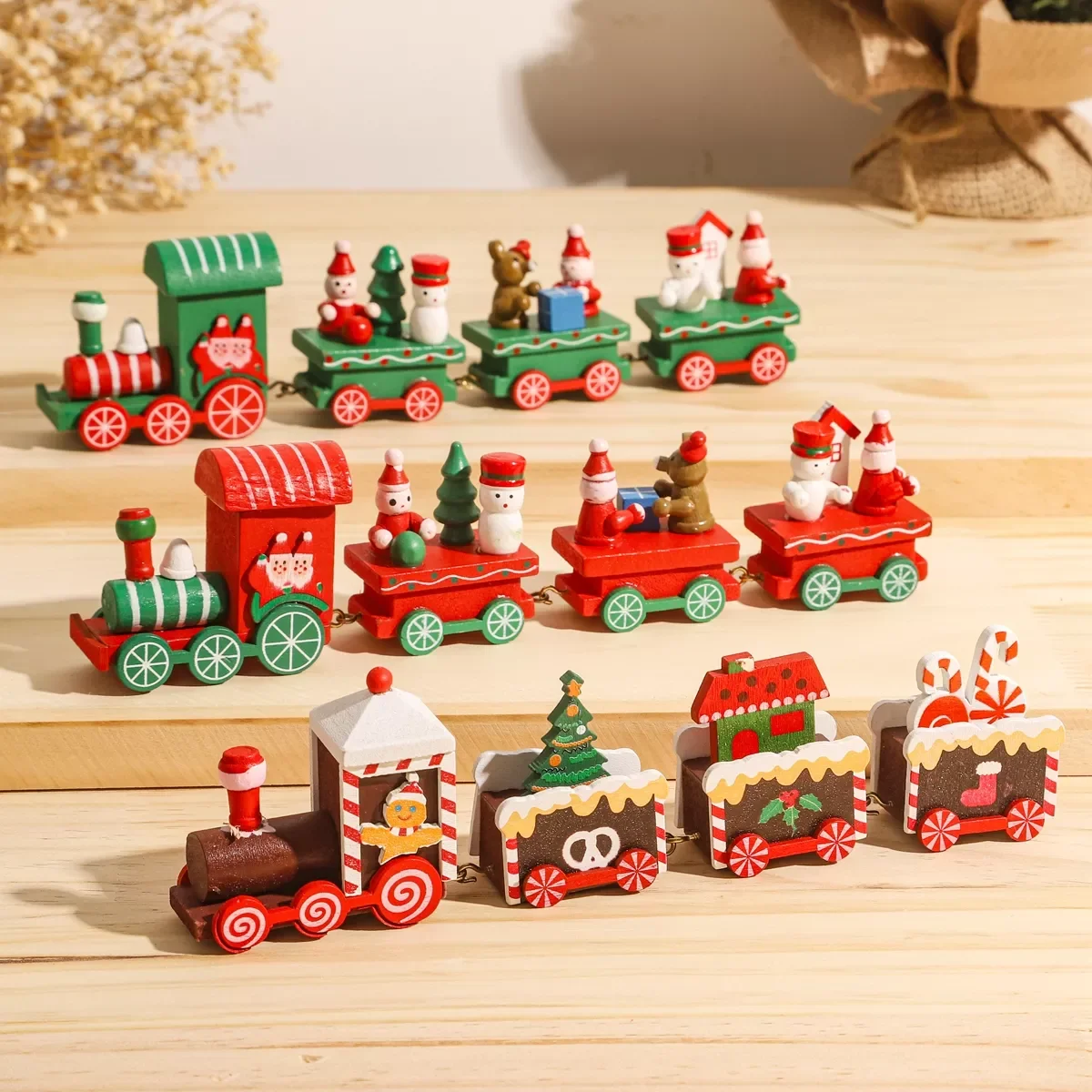 

Train Merry Christmas Decorations For Home 2021 Cristmas Wooden Ornament Xmas Navidad Noel Gifts New Year 2022