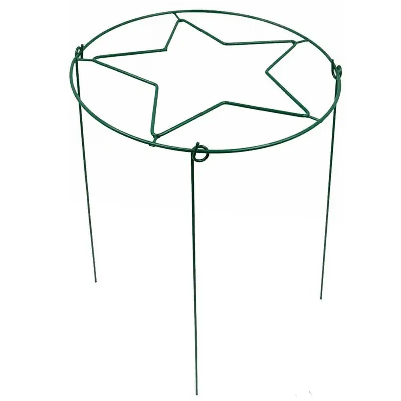

Plant Support Ring Portable Tomato Cage Trellis Tripod Orchid Stand Support Frame Flower Rack Support Pile Stand For Flowers