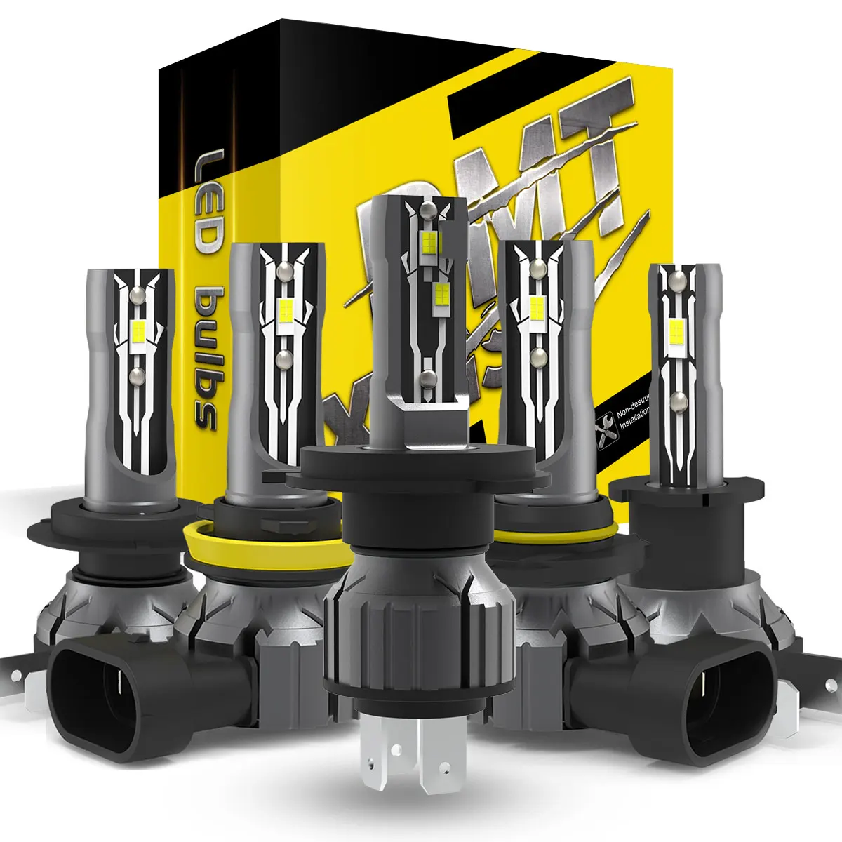 Светодиодные противотуманные фары BMTxms E2 без ошибок Canbus H4 9003 H7 H8 H9 H11 H16JP H1 H3 9005 HB3 9006
