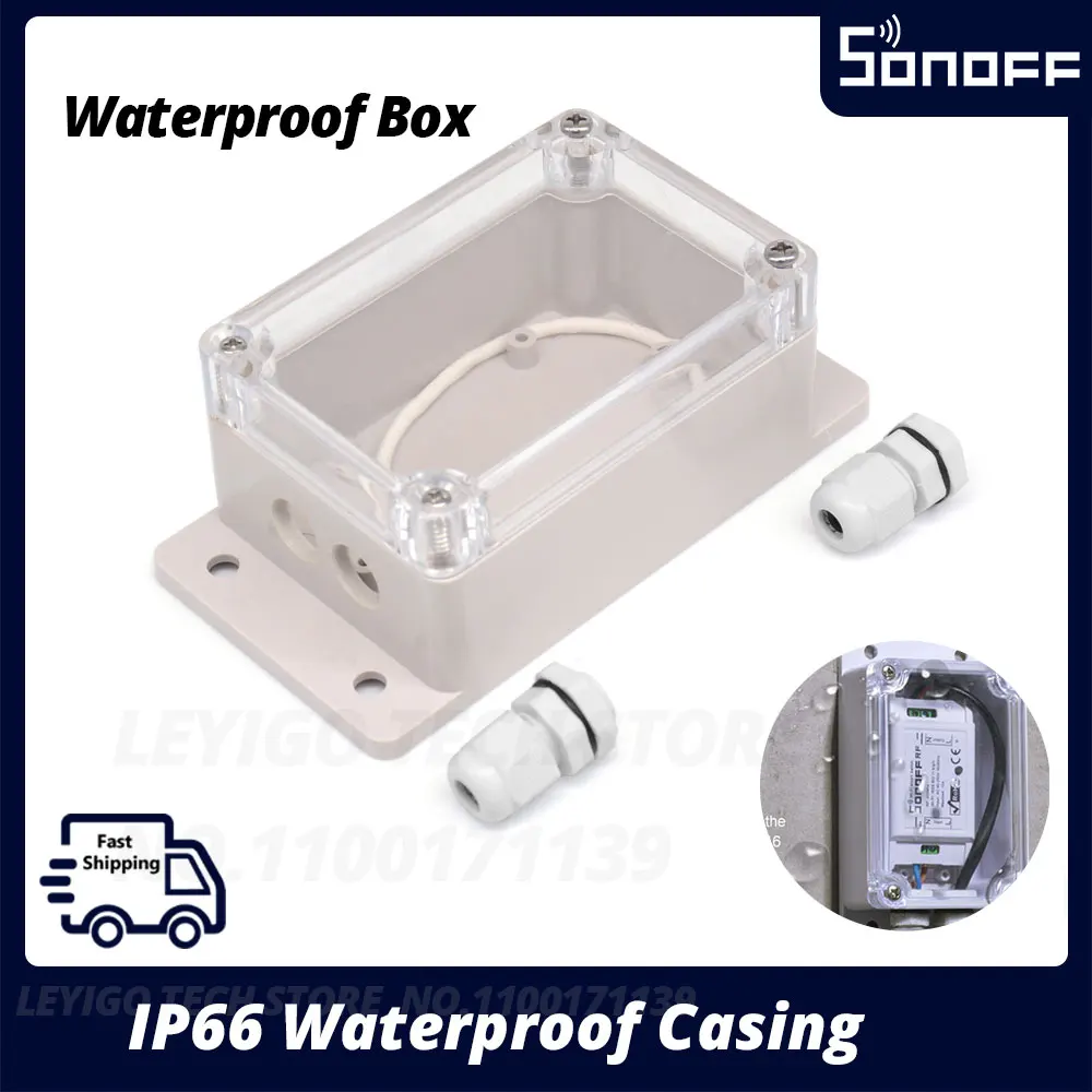 Водонепроницаемый чехол SONOFF IP66 распределительная коробка водонепроницаемый